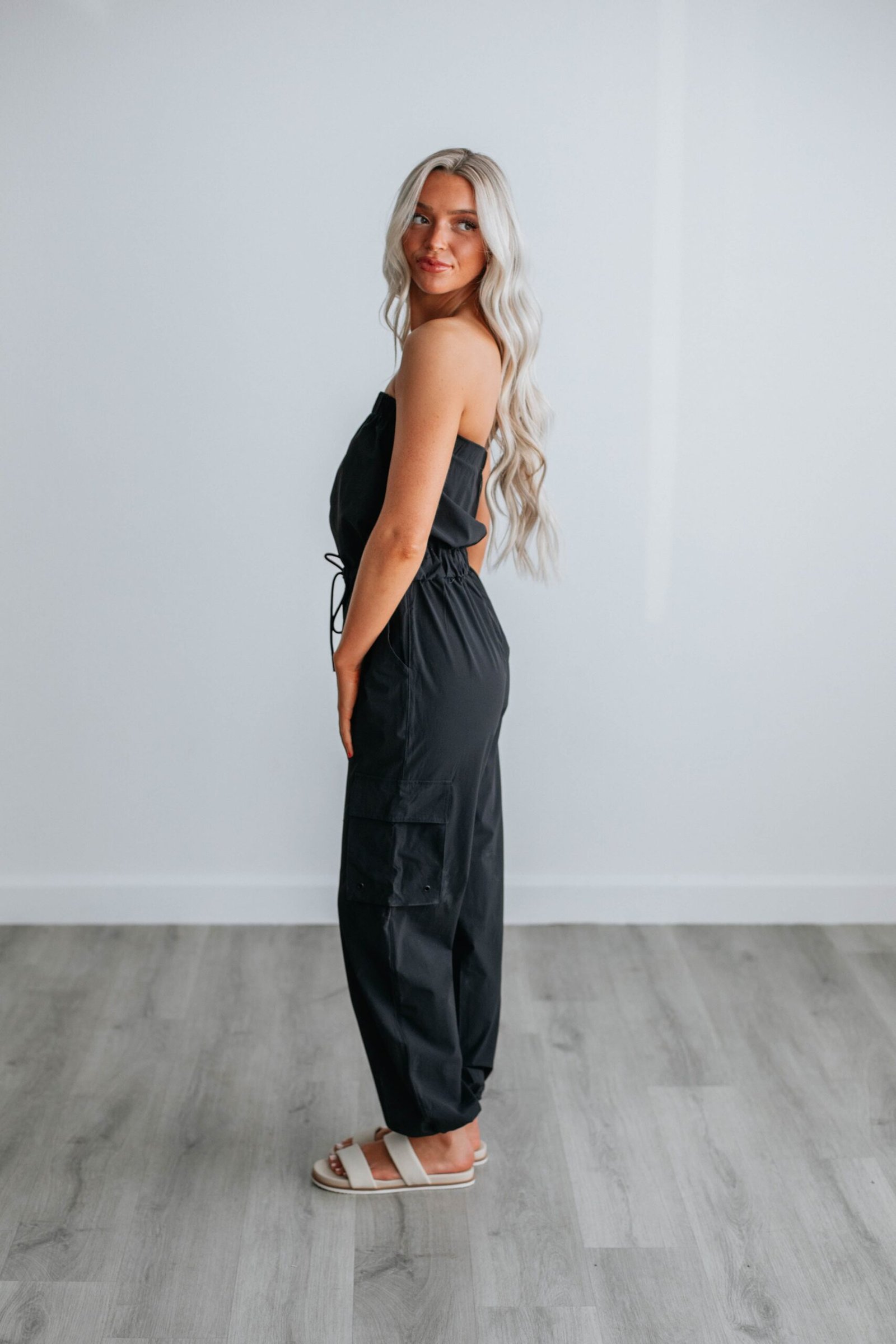 Kamari Active Jumpsuit - Black - Image 2