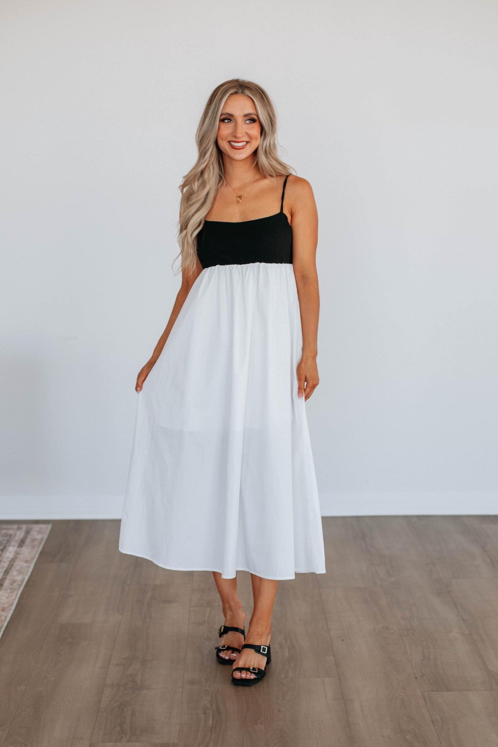 Marleigh Babydoll Midi Dress - Image 3
