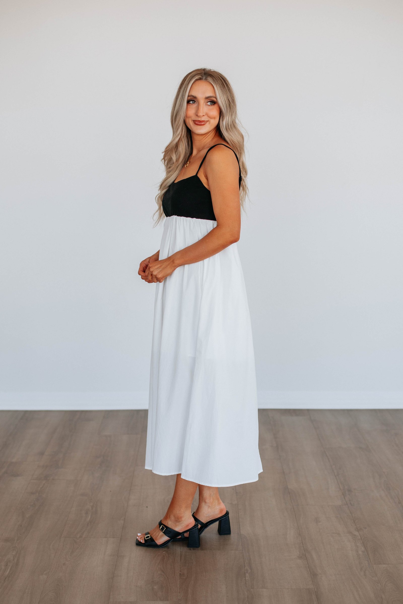 Marleigh Babydoll Midi Dress - Image 5
