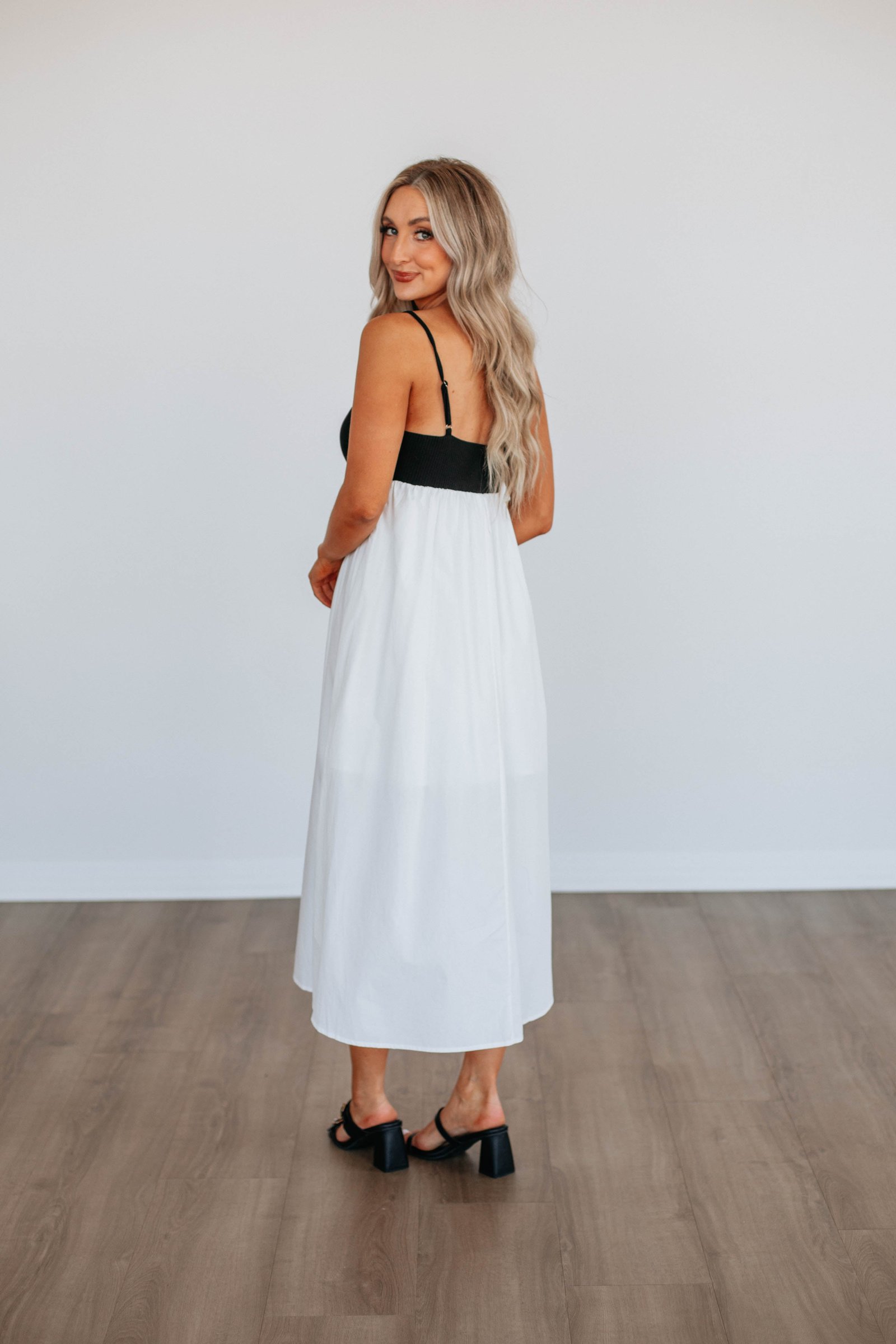 Marleigh Babydoll Midi Dress - Image 6