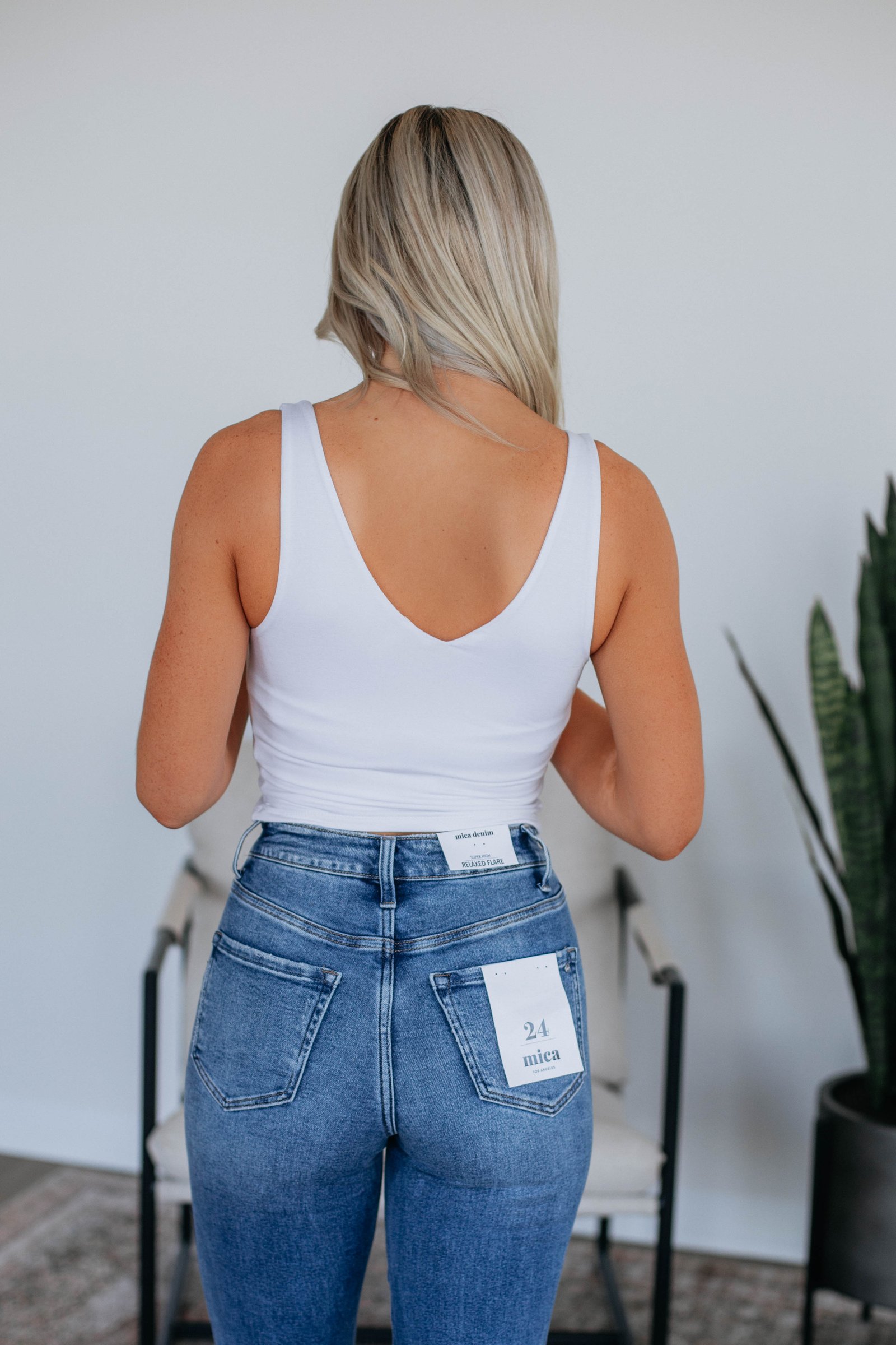 Malina Basic Tank - Ivory - Image 5