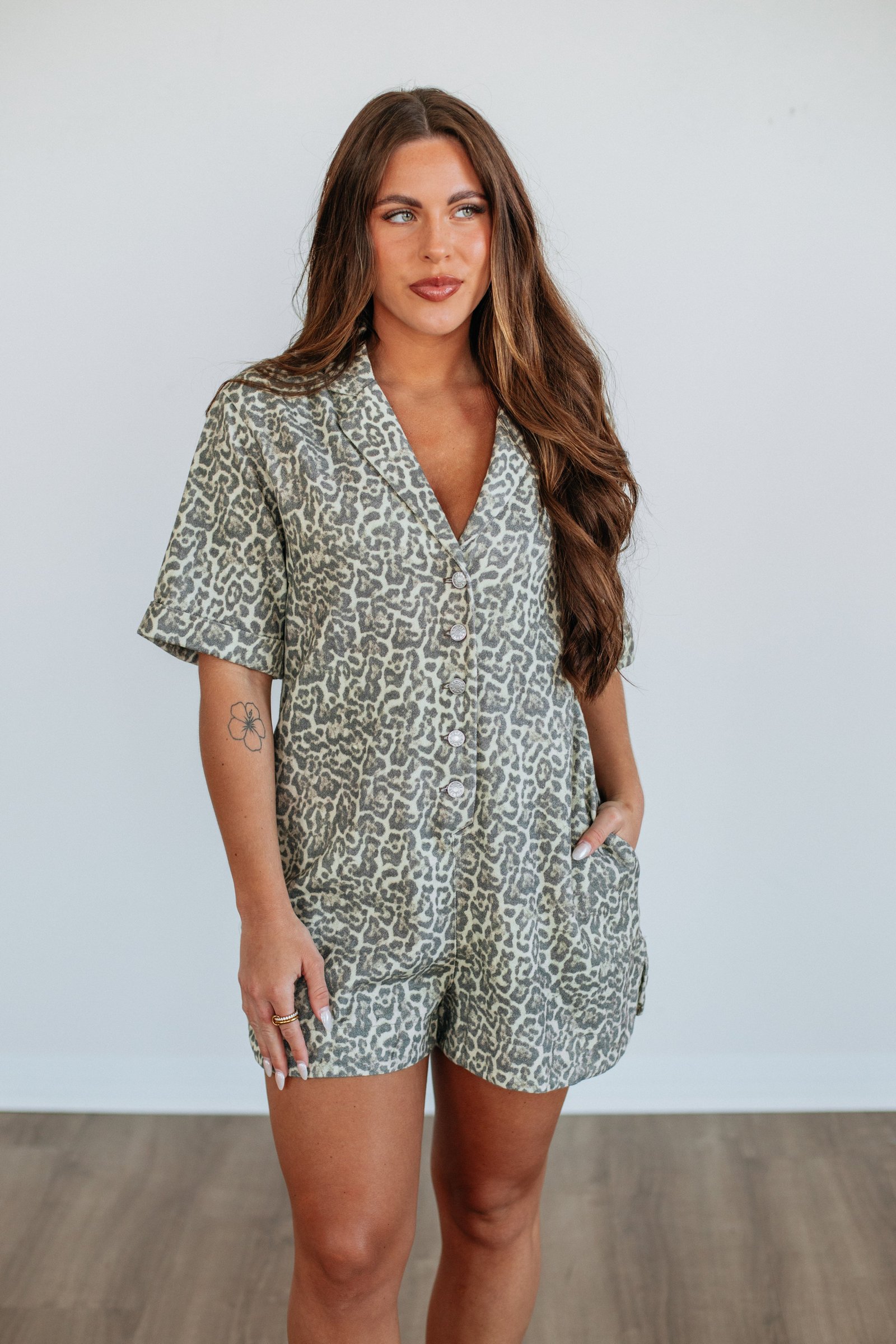Roz Leopard Romper - Image 5