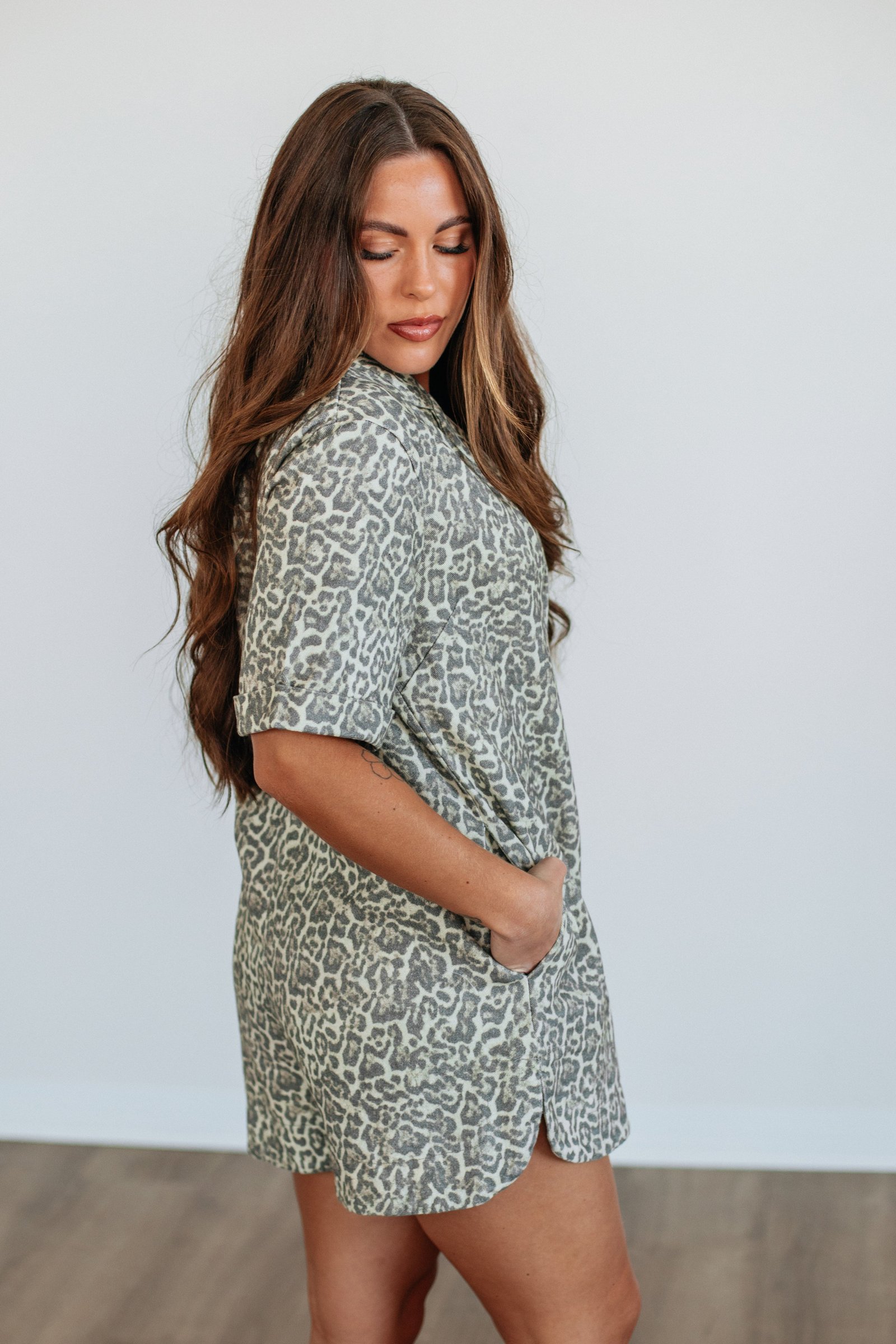 Roz Leopard Romper - Image 3